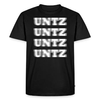 TECHNO - RAVE -RAVER - FUNKY - UNTZ - DANCE - BEAT - Men's Premium Organic T-Shirt - black - Front - Nico (187cm)