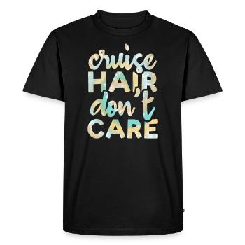 Cruise Hair Doesn’t Matter Tie Dye Print - T-shirt Premium bio Homme - noir - Devant - Nico (187cm)