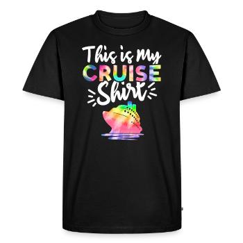 Voici mon impression Tie Dye croisière pour la famille - T-shirt Premium bio Homme - noir - Devant - Nico (187cm)