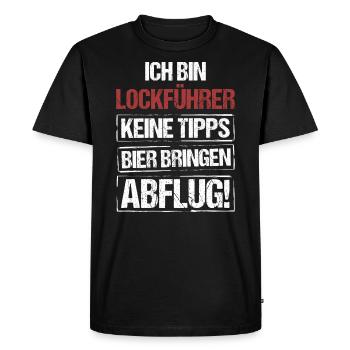Guide I’m Lure - Apportez de la bière et partez - T-shirt Premium bio Homme - noir - Devant - Nico (187cm)