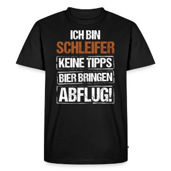 Je suis un grinder - apportez de la bière et partez - T-shirt Premium bio Homme - noir - Devant - Nico (187cm)
