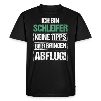 Je suis un grinder - apportez de la bière et partez - T-shirt Premium bio Homme - noir - Devant - Nico (187cm)