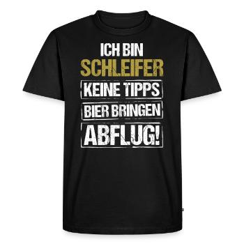 I'm a grinder - bring beer and take off - Men's Premium Organic T-Shirt - black - Front - Nico (187cm)