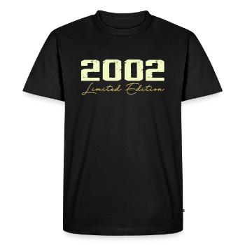 2002 Édition Limitée - 2002 Cadeau D'anniversaire - T-shirt Premium bio Homme - noir - Devant - Nico (187cm)