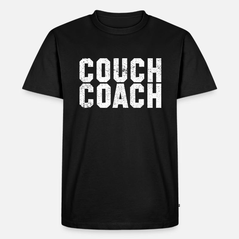 Coach Character Builder Attitude - Männer Premium Bio T-Shirt - Schwarz