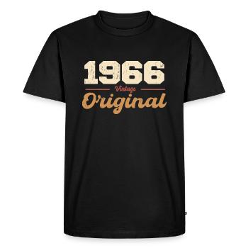 1966 Vintage Anniversary Retro Gift 1966 - Men's Premium Organic T-Shirt - black - Front - Nico (187cm)