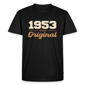 1953 Vintage Anniversary Retro Gift 1953 - Men's Premium Organic T-Shirt - black - Front - Nico (187cm)