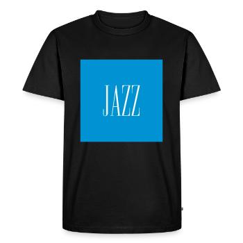 Jazz Minimalistic Design Modern - Men's Premium Organic T-Shirt - black - Front - Nico (187cm)