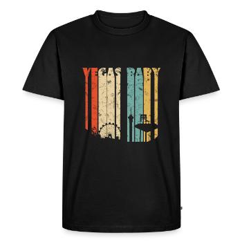 Vegas Baby Las Vegas T-Shirt - T-shirt Premium bio Homme - noir - Devant - Nico (187cm)