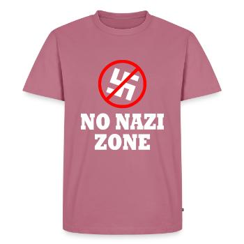 Vers la droite - T-shirt Premium bio Homme - mauve - Devant - Nico (187cm)