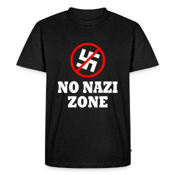 Vers la droite - T-shirt Premium bio Homme - noir - Devant - Nico (187cm)