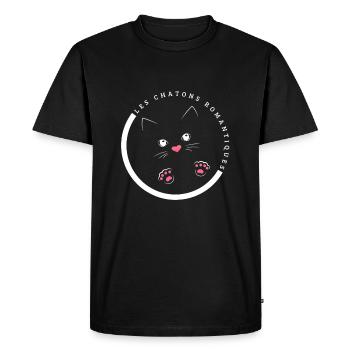 ROMANTIC KNITCHES - Men's Premium Organic T-Shirt - black - Front - Nico (187cm)