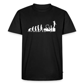 Conducteur de chariot élévateur élévateur Situation chariot élévateur - T-shirt Premium bio Homme - noir - Devant - Nico (187cm)