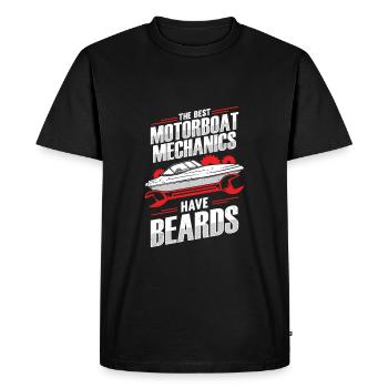 Boat Mechanic Bart Ship Mechanic Gift - Men's Premium Organic T-Shirt - black - Front - Nico (187cm)