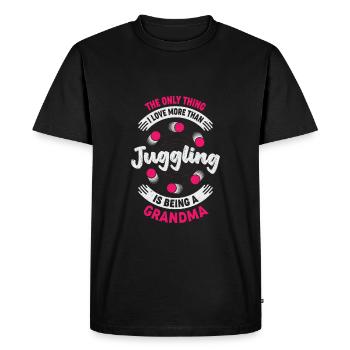 Jongleur Jonglerie Grand-mère Grand-mère Cadeau - T-shirt Premium bio Homme - noir - Devant - Nico (187cm)