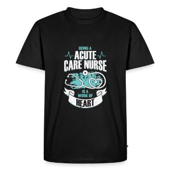 Intensive Care Intensive Care Gift - Men's Premium Organic T-Shirt - black - Front - Nico (187cm)