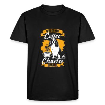 Cavalier King Charles Spaniel Dog Owner Cadeau - T-shirt Premium bio Homme - noir - Devant - Nico (187cm)