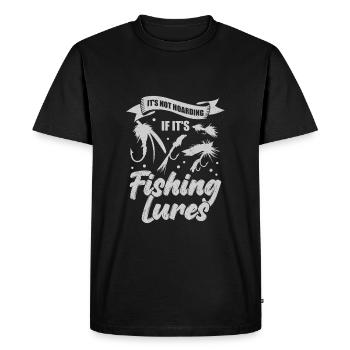 Ce n’est pas de l’accumulation si c’est des leurres de pêche - T-shirt Premium bio Homme - noir - Devant - Nico (187cm)