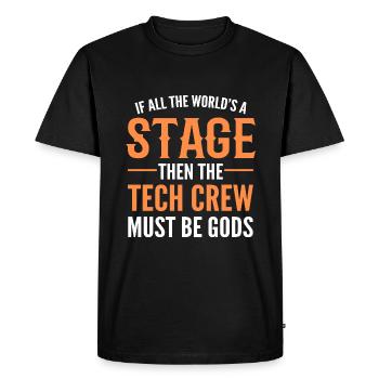Théâtre Acteur Acteur Actrice Actrice - T-shirt Premium bio Homme - noir - Devant - Nico (187cm)