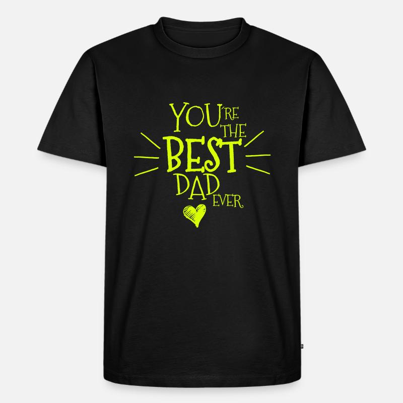 Bester Vater aller Zeiten - Männer Premium Bio T-Shirt - Schwarz