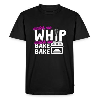Baker Watch Me Bake - Men's Premium Organic T-Shirt - black - Front - Nico (187cm)