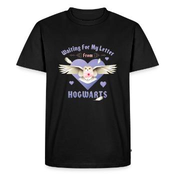 Harry Potter Waiting For My Letter From Hogwarts - T-shirt Premium bio Homme - noir - Devant - Nico (187cm)