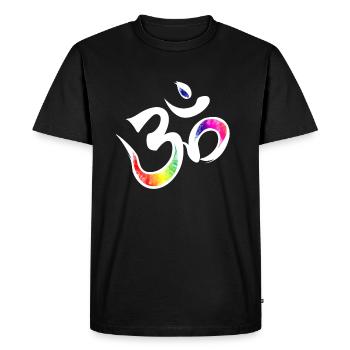 Signe Om - T-shirt Premium bio Homme - noir - Devant - Nico (187cm)