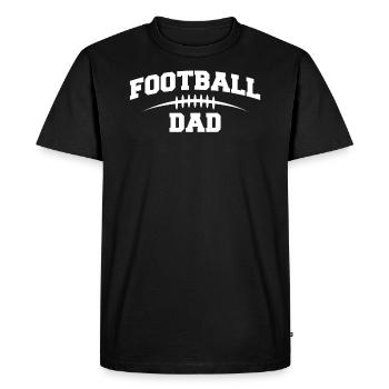 Football dad father father's day gift - Men's Premium Organic T-Shirt - black - Front - Nico (187cm)
