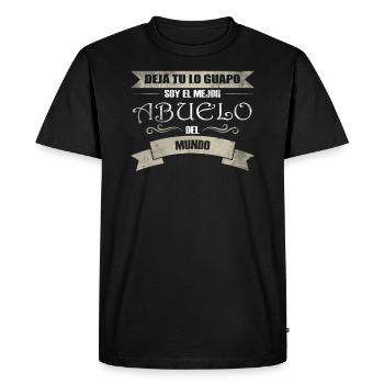 Deja Tu Lo Guapo Soy El Mejor Abuelo Del Mundo - T-shirt Premium bio Homme - noir - Devant - Nico (187cm)