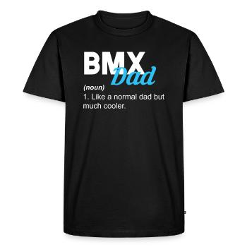 BMX Dad définition T-shirt cadeau - T-shirt Premium bio Homme - noir - Devant - Nico (187cm)