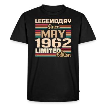 May 1962 May - Jubilee May 1962 - Men's Premium Organic T-Shirt - black - Front - Nico (187cm)