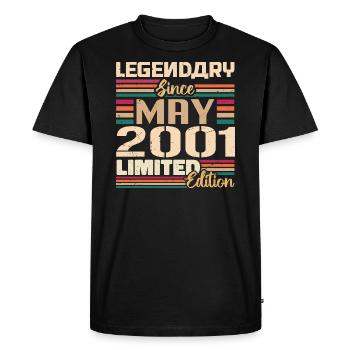 Mai 2001 Mai - Jubilé Mai 2001 - T-shirt Premium bio Homme - noir - Devant - Nico (187cm)