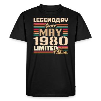 May 1980 May - Jubilee May 1980 - Men's Premium Organic T-Shirt - black - Front - Nico (187cm)