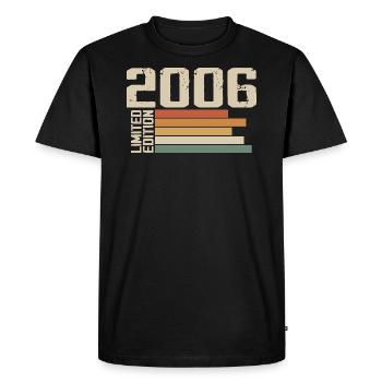 2006 Vintage - Retro 2006 Cadeau Anniversaire 2006 - T-shirt Premium bio Homme - noir - Devant - Nico (187cm)