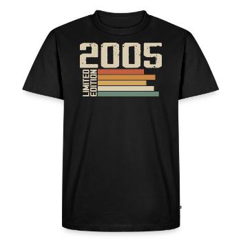 2005 Vintage - Retro 2005 Cadeau Anniversaire 2005 - T-shirt Premium bio Homme - noir - Devant - Nico (187cm)
