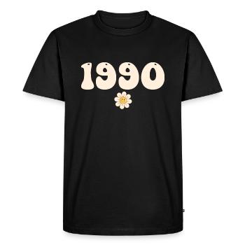 1990 - Gift born in 1990 - Men's Premium Organic T-Shirt - black - Front - Nico (187cm)