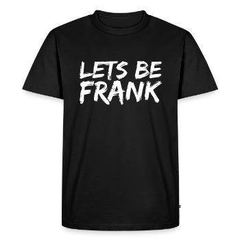 Puis-je être franc Jeu de mots Drôle Sarcasme - T-shirt Premium bio Homme - noir - Devant - Nico (187cm)