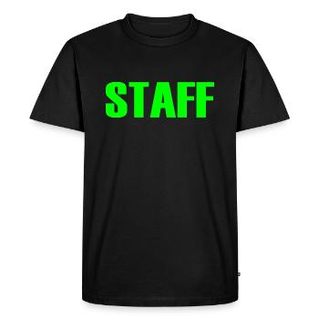 Staff - Men's Premium Organic T-Shirt - black - Front - Nico (187cm)