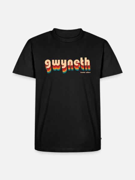 Retro Gwyneth Name - Men's Premium Organic T-Shirt - black