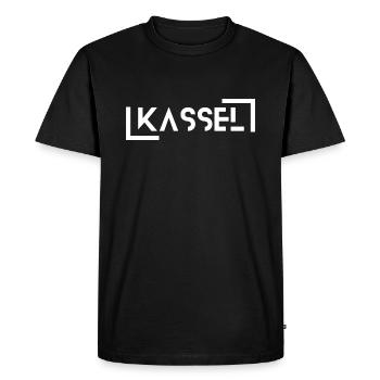Kassel - T-shirt Premium bio Homme - noir - Devant - Nico (187cm)