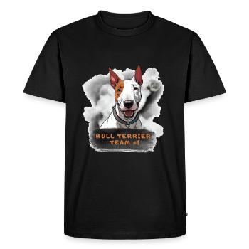 Bull terrier équipe numéro 1 Champion Vainqueur Leader - T-shirt Premium bio Homme - noir - Devant - Nico (187cm)