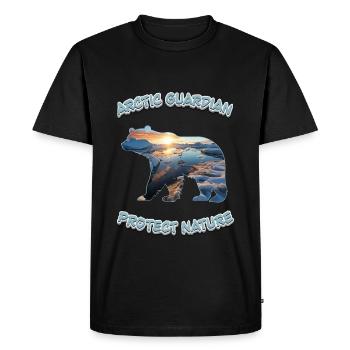 Gardien de l’Arctique - T-shirt Premium bio Homme - noir - Devant - Nico (187cm)