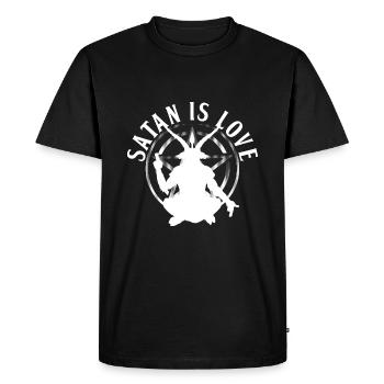 Satan | Satanisme Satanistes Cadeaux satanistes - T-shirt Premium bio Homme - noir - Devant - Nico (187cm)