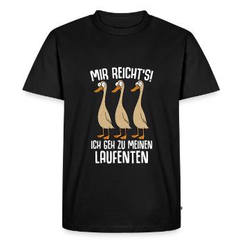 Ducks Dad Duck Ducks Mom Duck Breeding - Men's Premium Organic T-Shirt - black - Front - Nico (187cm)
