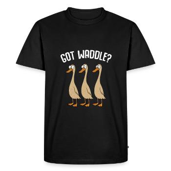 Ducks Duck Mom Duck Dad Duck Breeding Duck Ducks - Men's Premium Organic T-Shirt - black - Front - Nico (187cm)