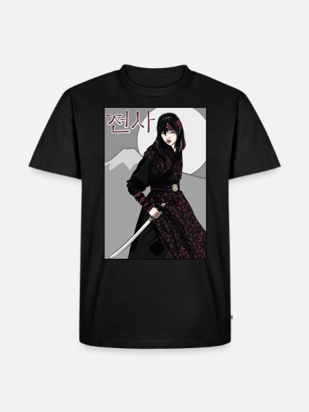 Korean warrior - Men's Premium Organic T-Shirt - black