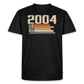 2004 Vintage - Retro 2004 Birthday Gift 2004 - Men's Premium Organic T-Shirt - black - Front - Nico (187cm)