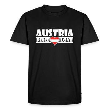 Autriche - Autriche - T-shirt Premium bio Homme - noir - Devant - Nico (187cm)