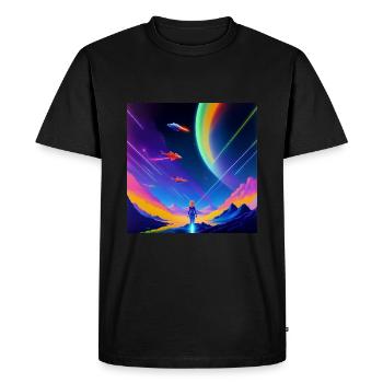 Sci Fi Heroes - T-shirt Premium bio Homme - noir - Devant - Nico (187cm)