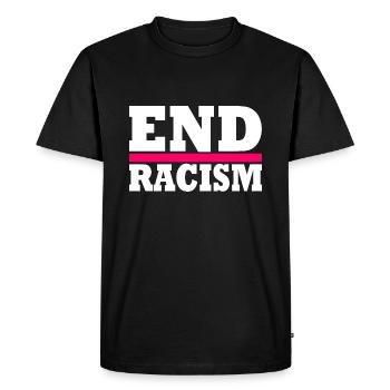 End Racism - T-shirt Premium bio Homme - noir - Devant - Nico (187cm)